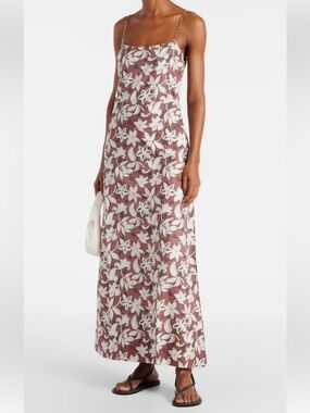 NWT Faithfull Alskar Floral Cotton Maxi Dress in Plumeria.